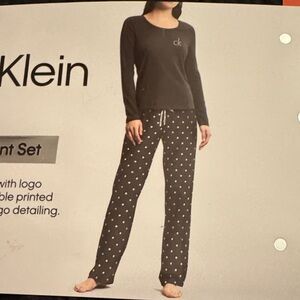 Calvin Klein Black Lounge Set with White Stars